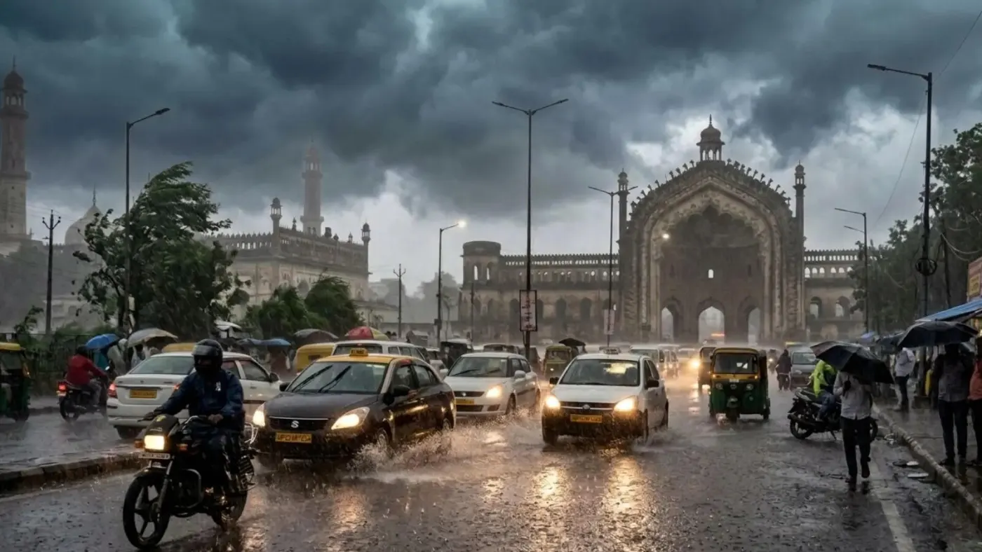 लखनऊ में दो दिनों से झमाझम बारिश, लोगों ने ली राहत की सांस